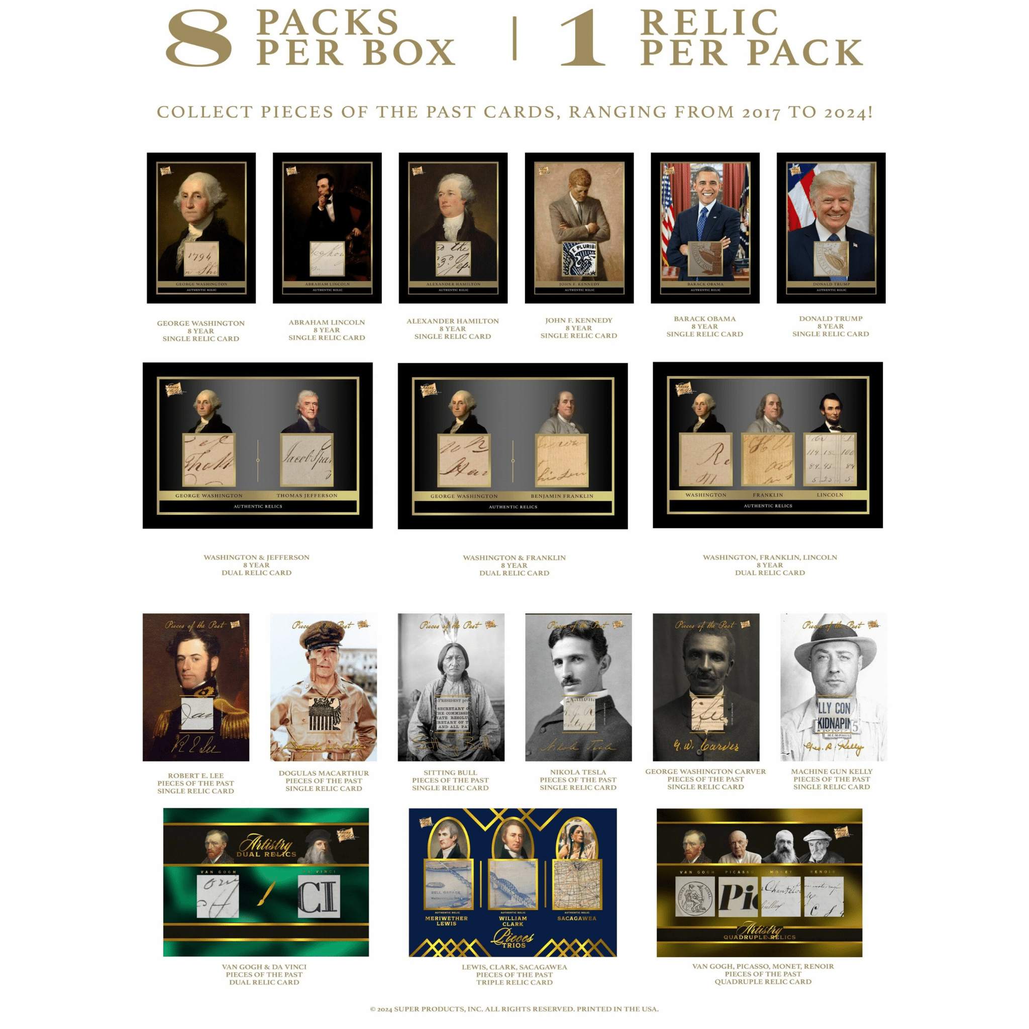 2024 Pieces of the Past 8 Year Collection Hobby Box