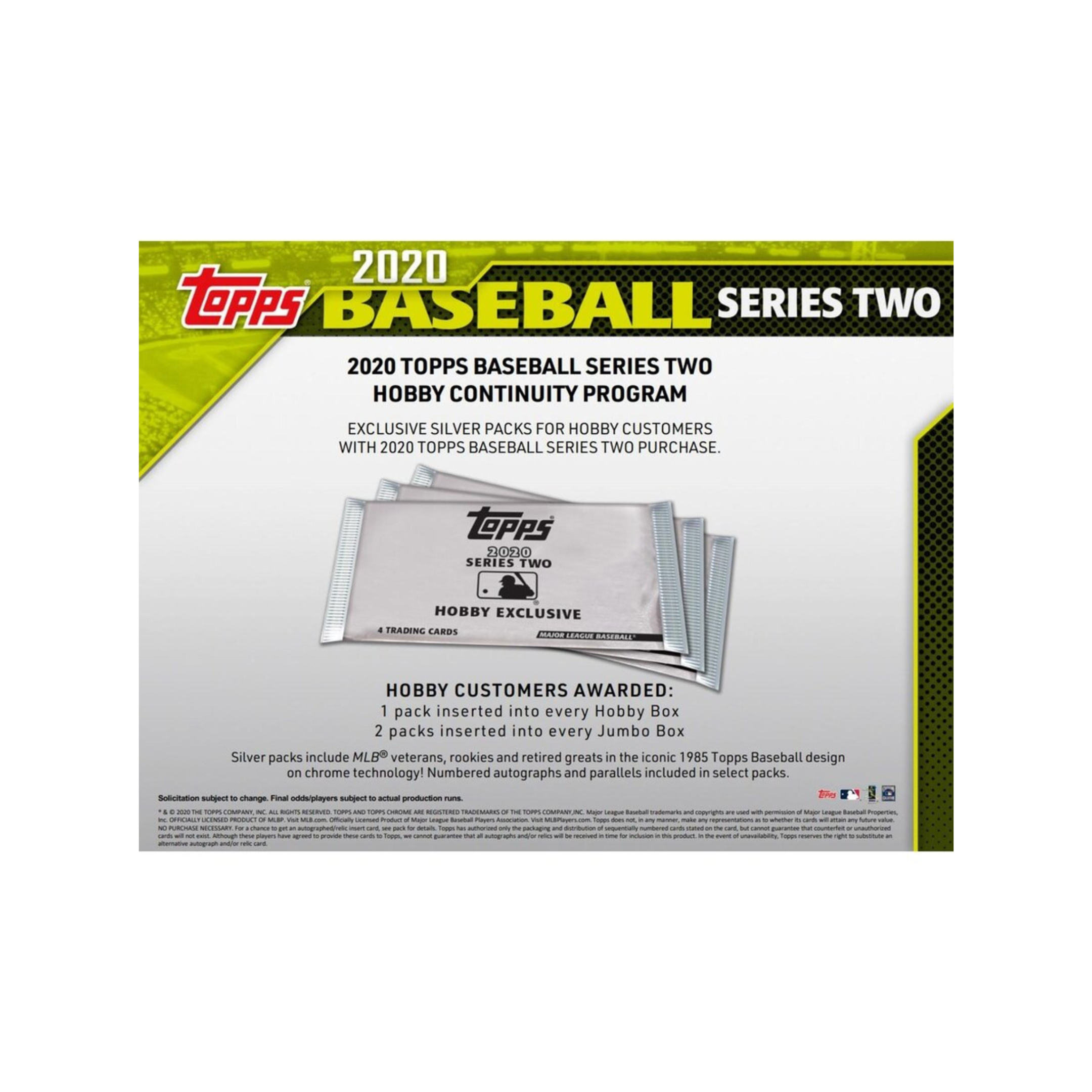2020 Topps Series 2 Hobby Jumbo Box